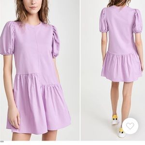 English Factory Knit Woven Mixed Dress